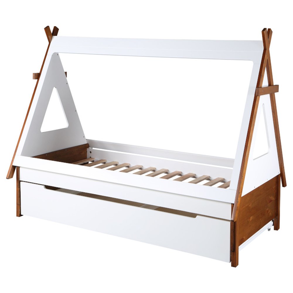 Loreen Twin Bed Oak & White. Picture 3