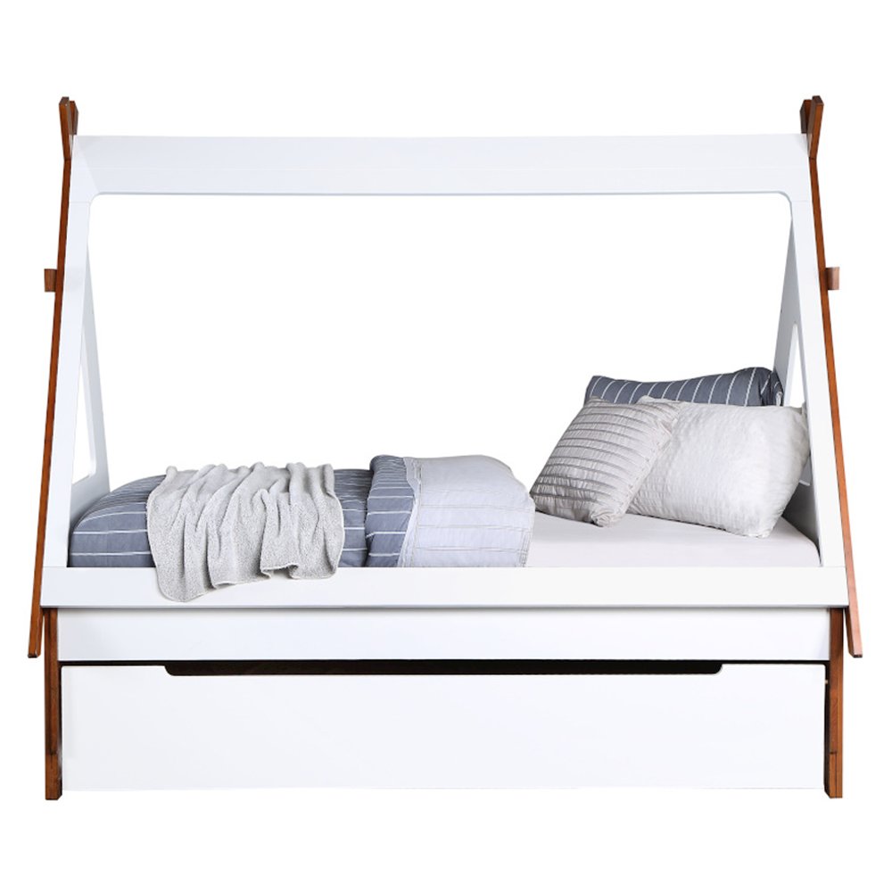 Loreen Twin Bed Oak & White. Picture 4