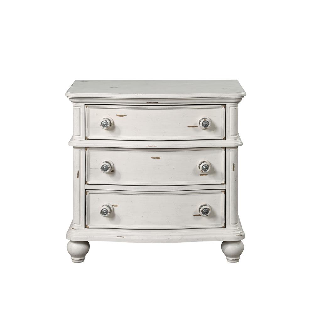 Jaqueline Nightstand in Antique White Finish. Picture 2