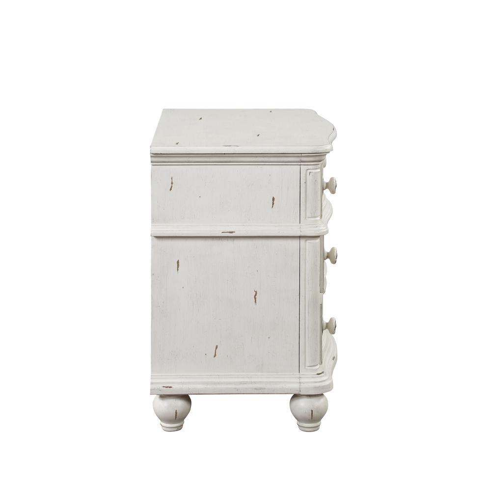 Jaqueline Nightstand in Antique White Finish. Picture 3