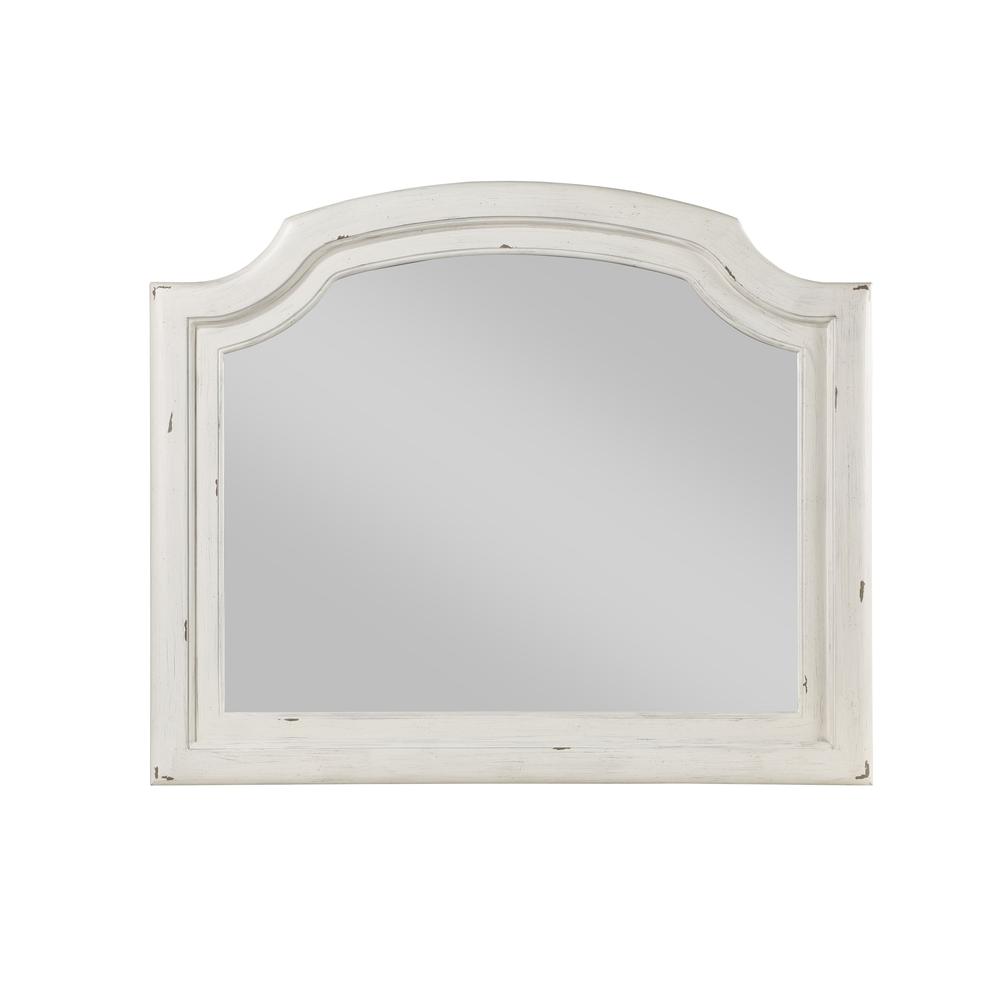 Jaqueline Mirror in Antique White Finish. Picture 1