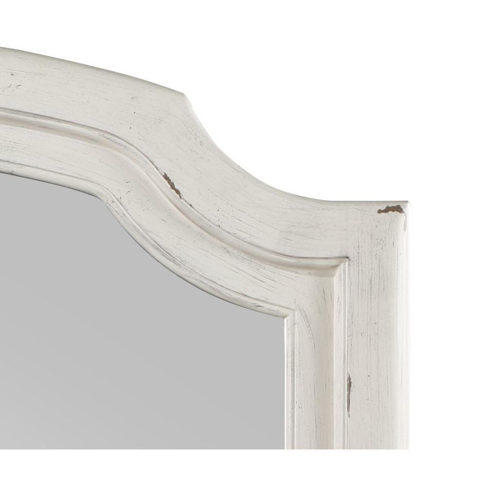 Jaqueline Mirror in Antique White Finish. Picture 2