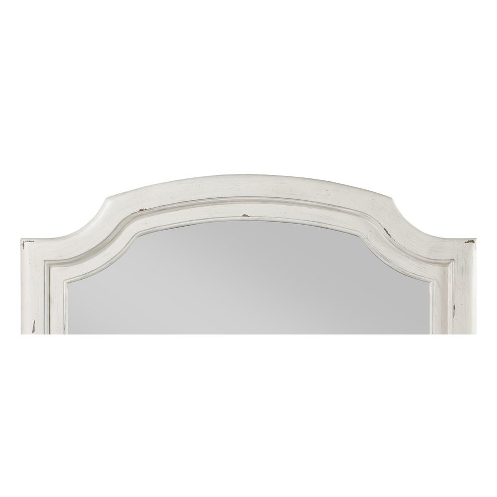 Jaqueline Mirror in Antique White Finish. Picture 3