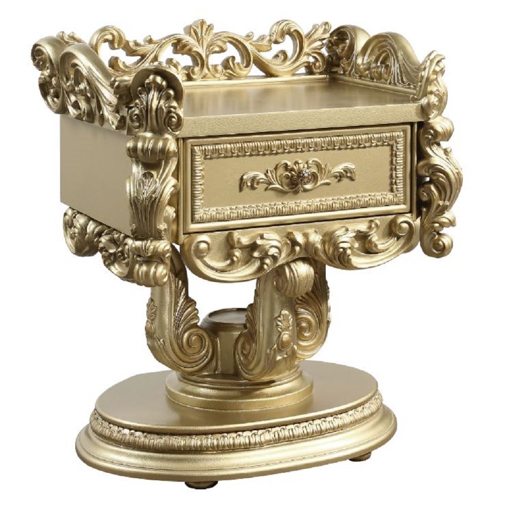 Bernadette Nightstand Gold. Picture 2