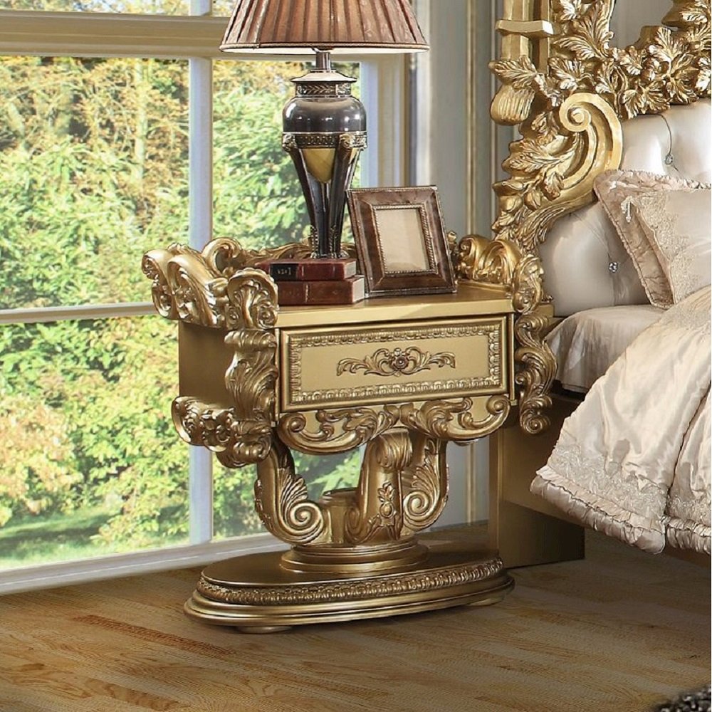 Bernadette Nightstand Gold. Picture 1