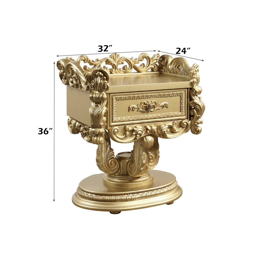 Bernadette Nightstand Gold. Picture 8
