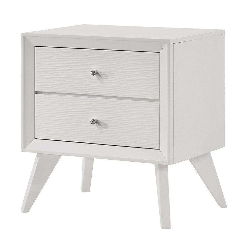 Cerys Nightstand White Finish. Picture 2