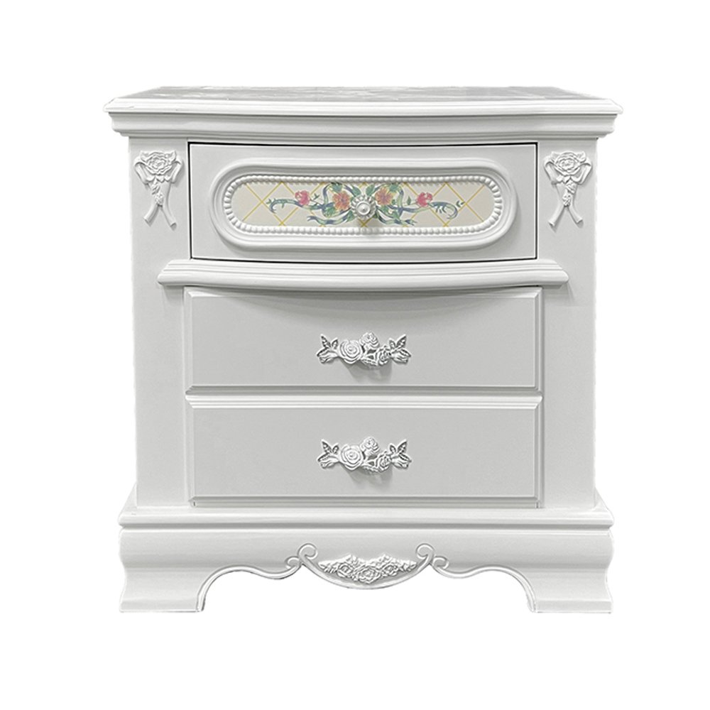 Flora Nightstand White. Picture 2