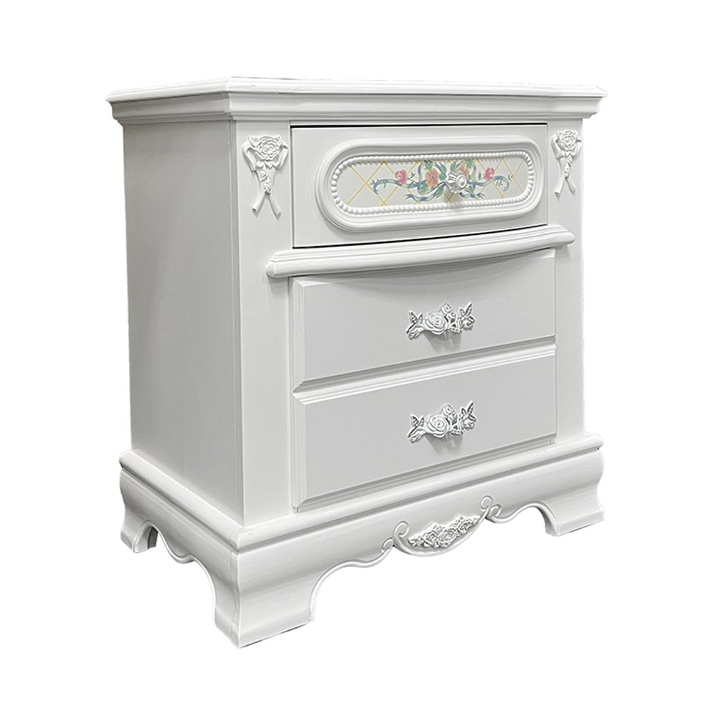 Flora Nightstand White. Picture 4
