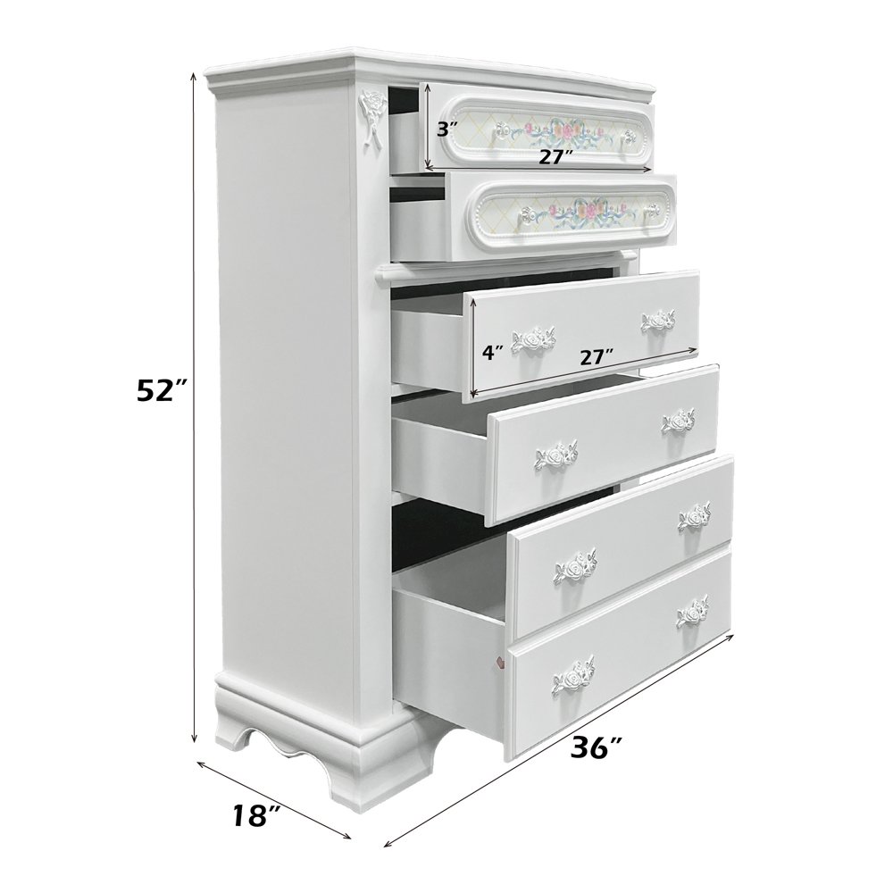 Flora Chest White. Picture 8