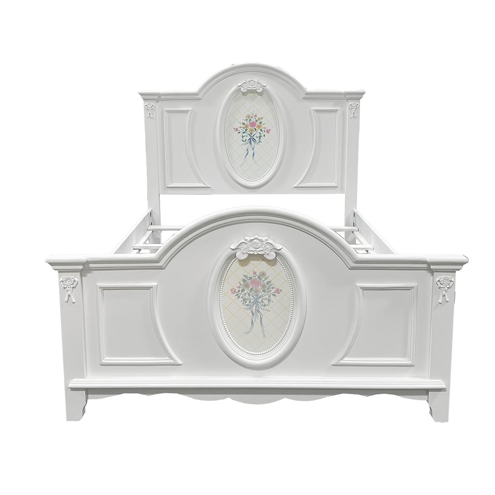 Flora Full Bed White. Picture 2
