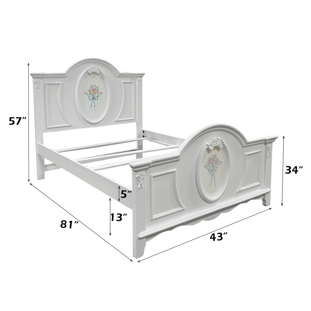Flora Twin Bed White. Picture 8