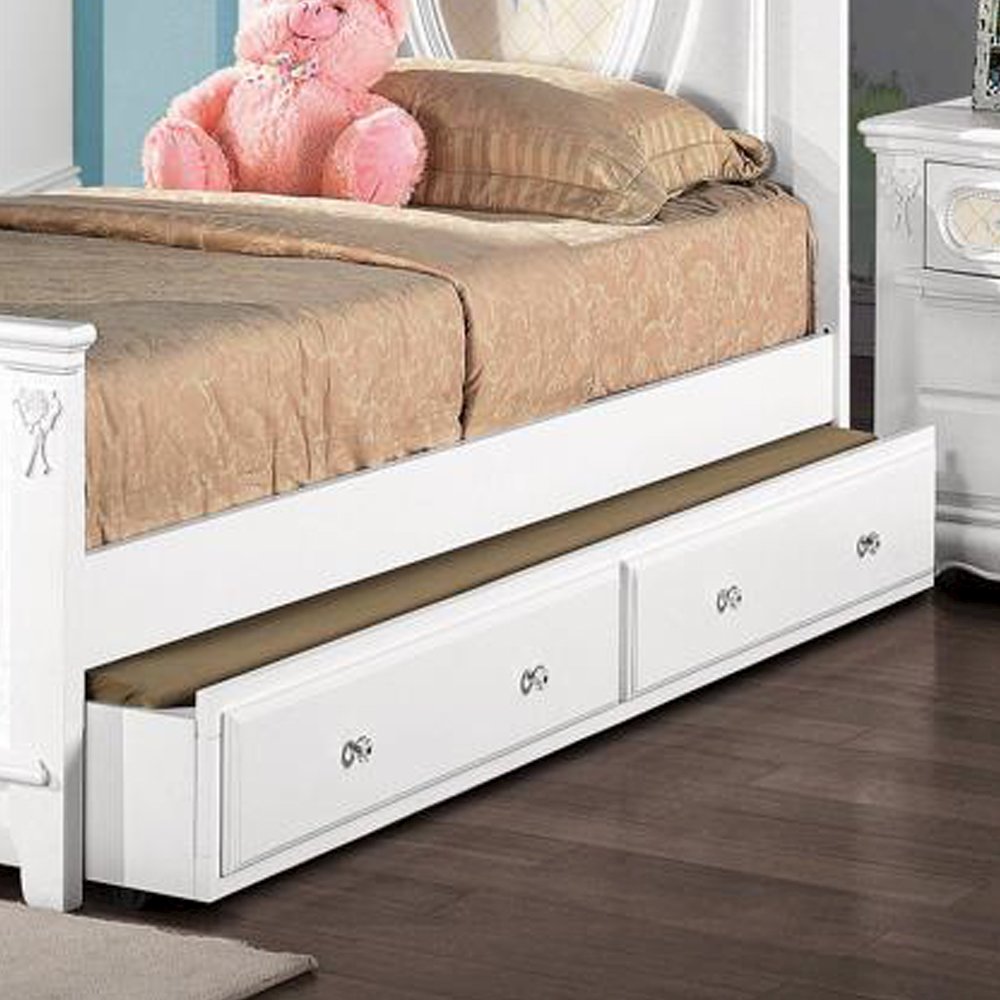 Flora Twin Trundle White. Picture 1