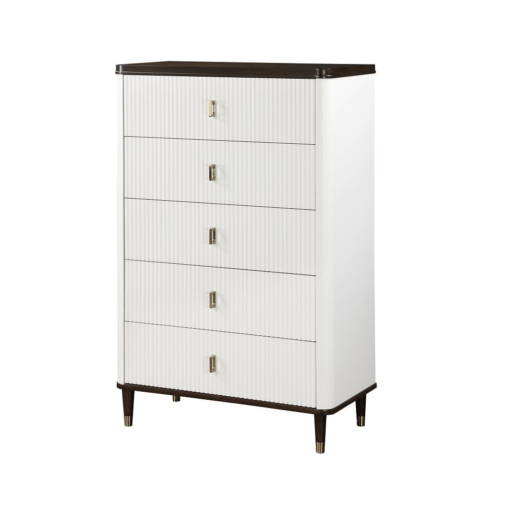 Carena Chest White & Walnut. Picture 2