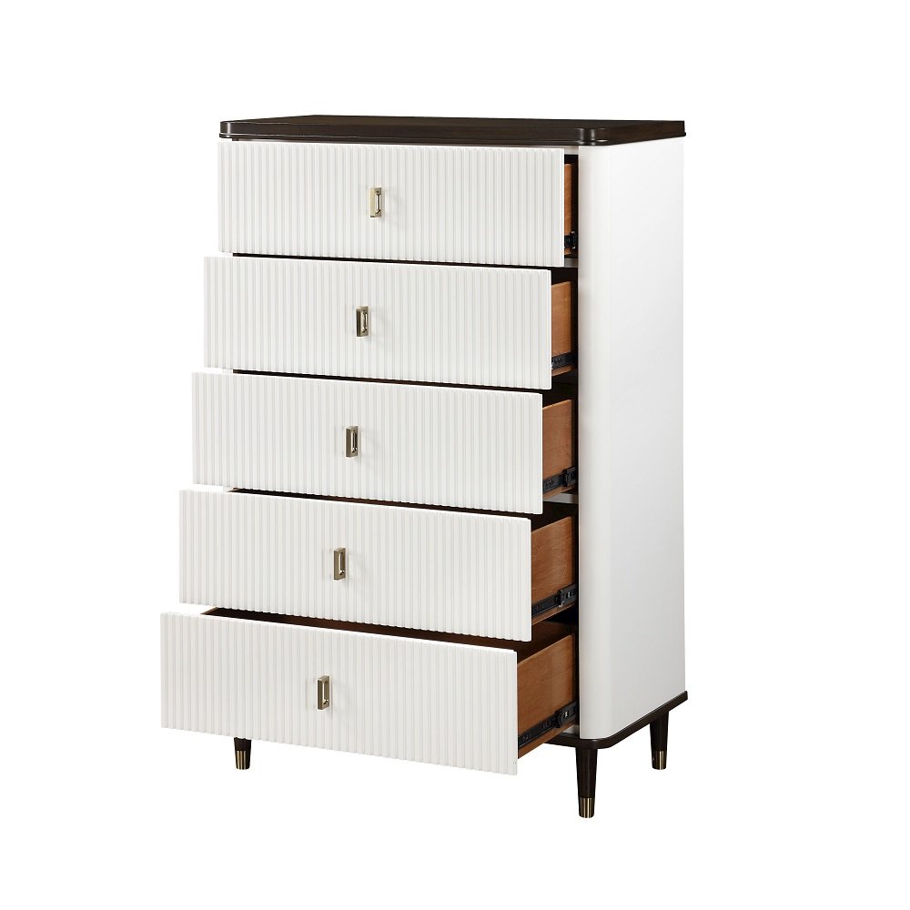 Carena Chest White & Walnut. Picture 4