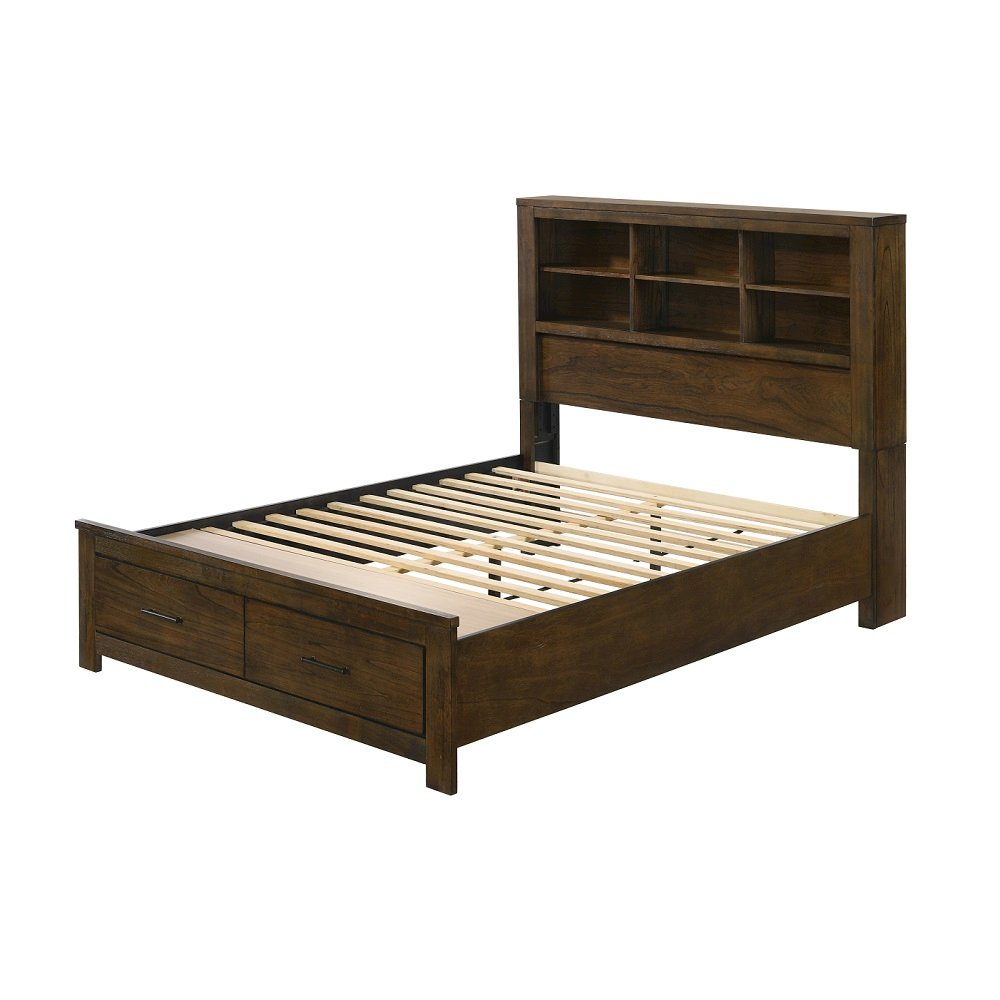 Merrilee II Queen Bed Oak. Picture 2