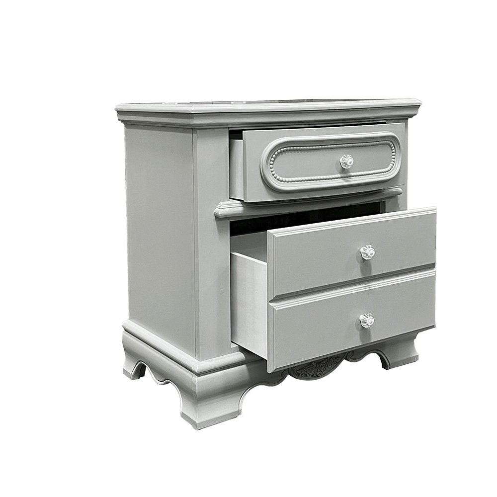 Flora Nightstand Gray. Picture 4