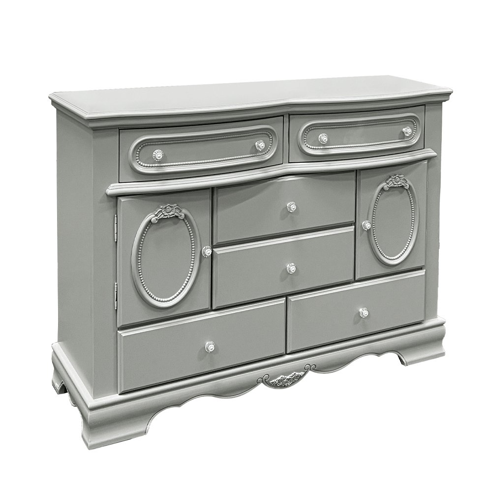 Flora Dresser w/Door Gray. Picture 2