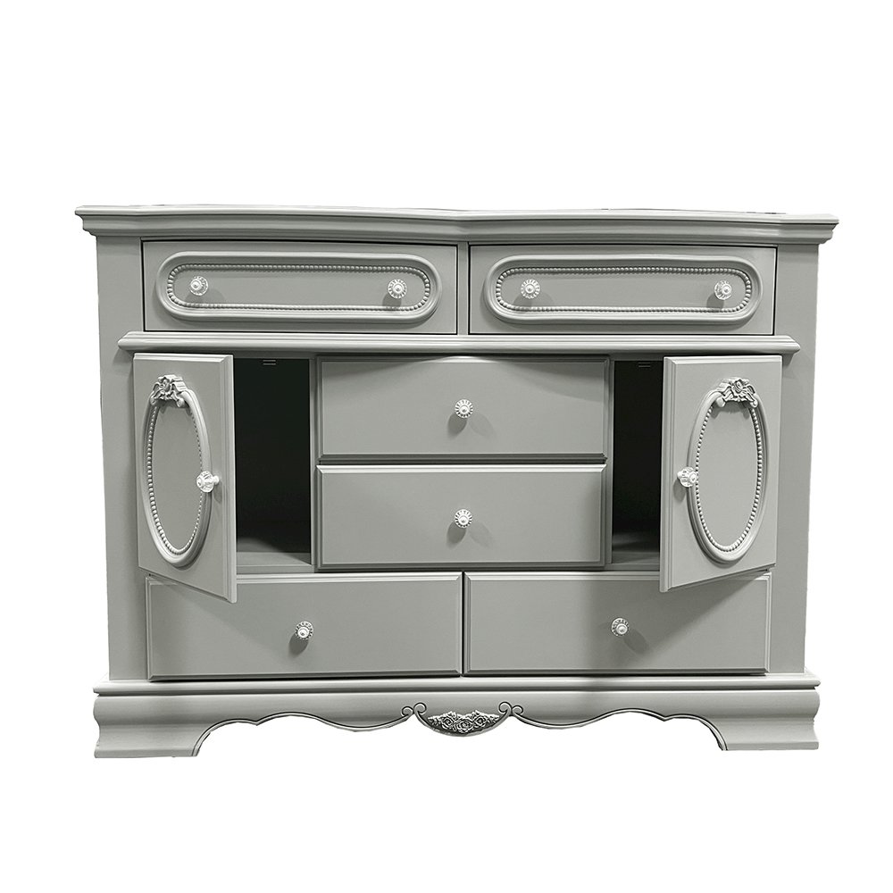 Flora Dresser w/Door Gray. Picture 4
