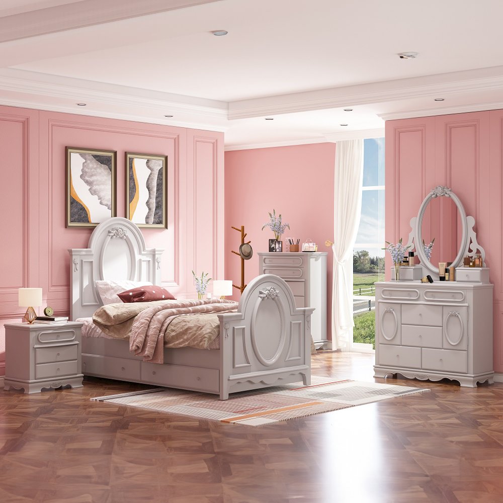 Flora Trundle (Twin)-Optional Gray. Picture 7