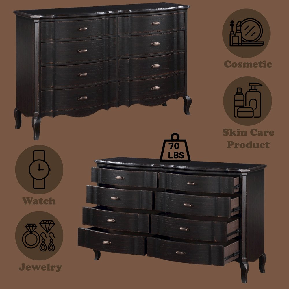 Chelmsford Dresser Black Antique. Picture 7
