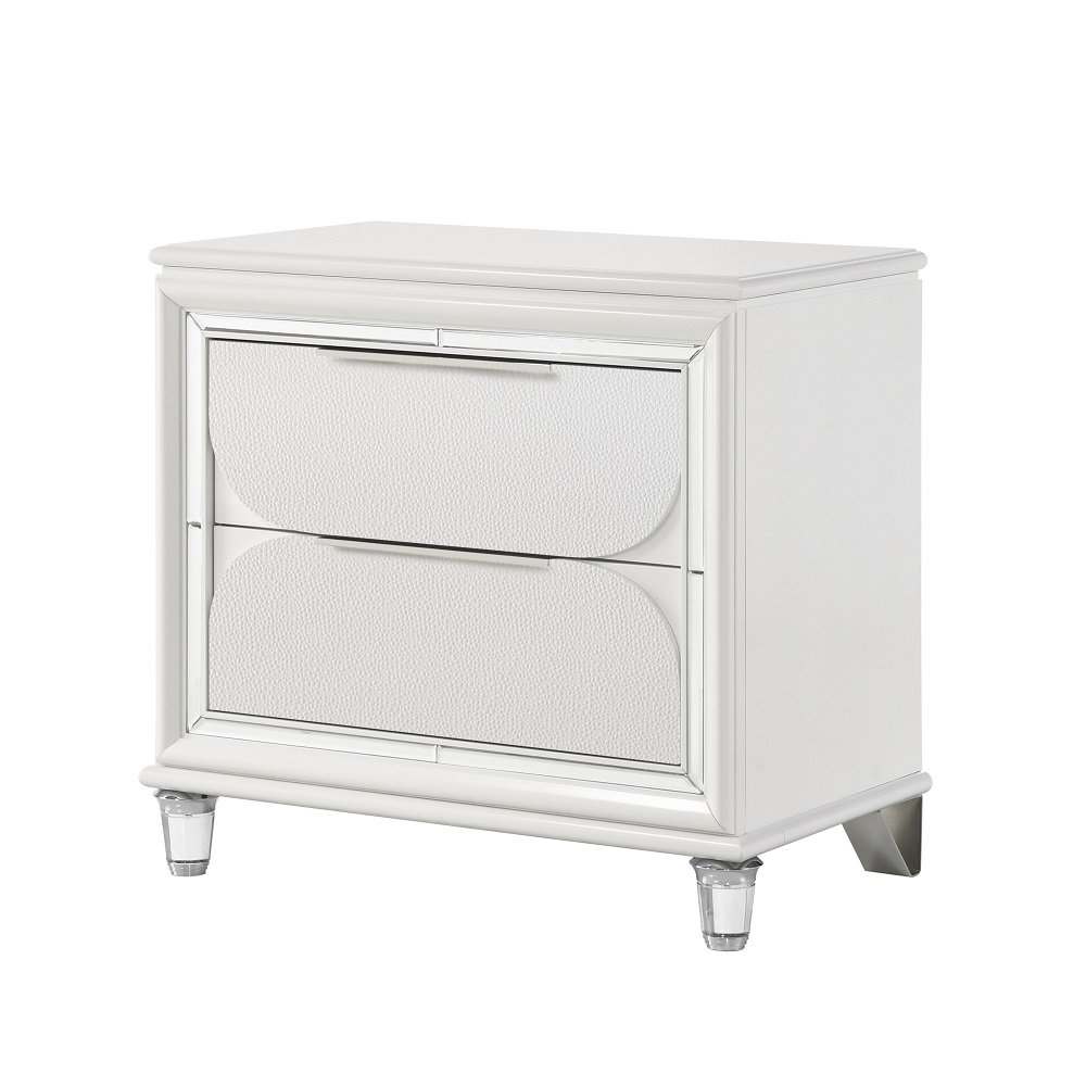 Tarian Nightstand Pearl White. Picture 2