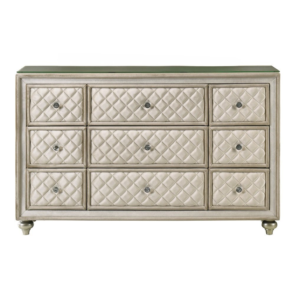 Lucienne Dresser Beige Velvet. Picture 2