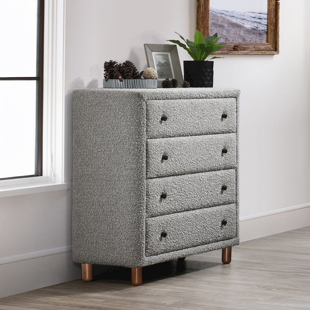 Cleo Chest Gray Boucle. Picture 1