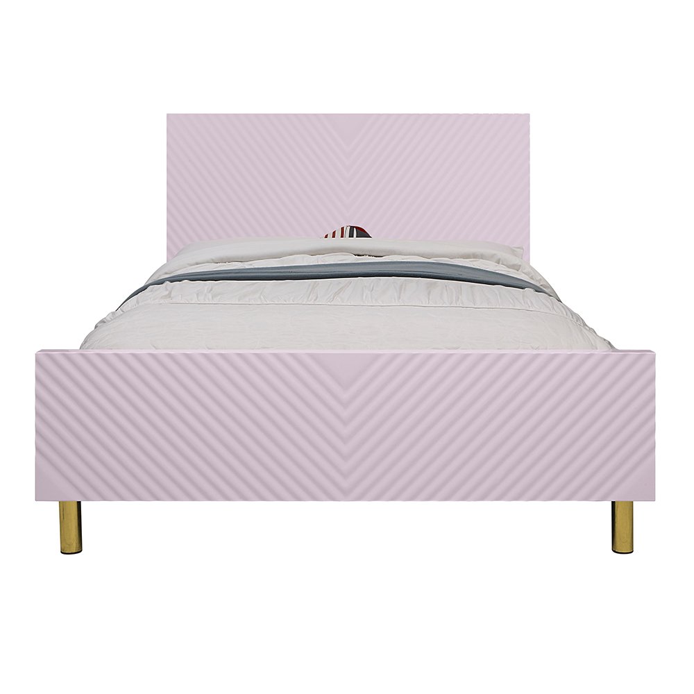 Gaines Full Bed Pink High Gloss. Picture 3