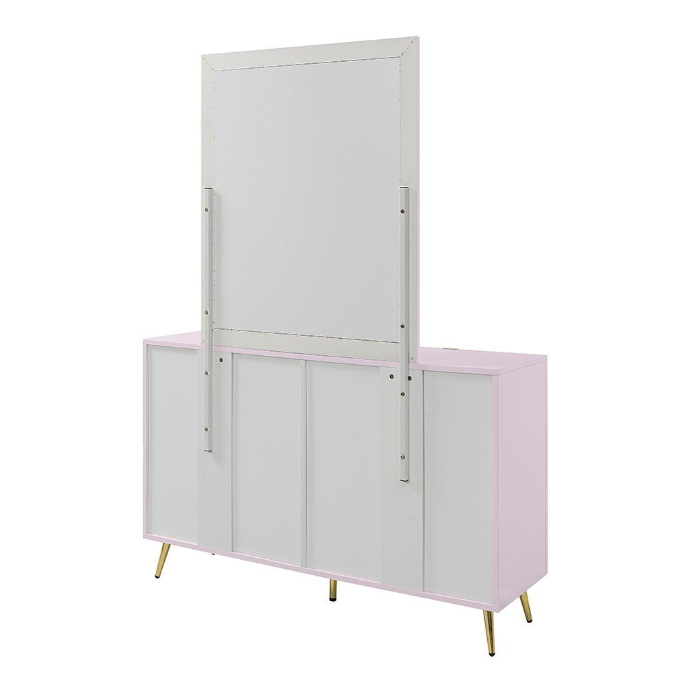 Gaines Mirror Pink High Gloss. Picture 5