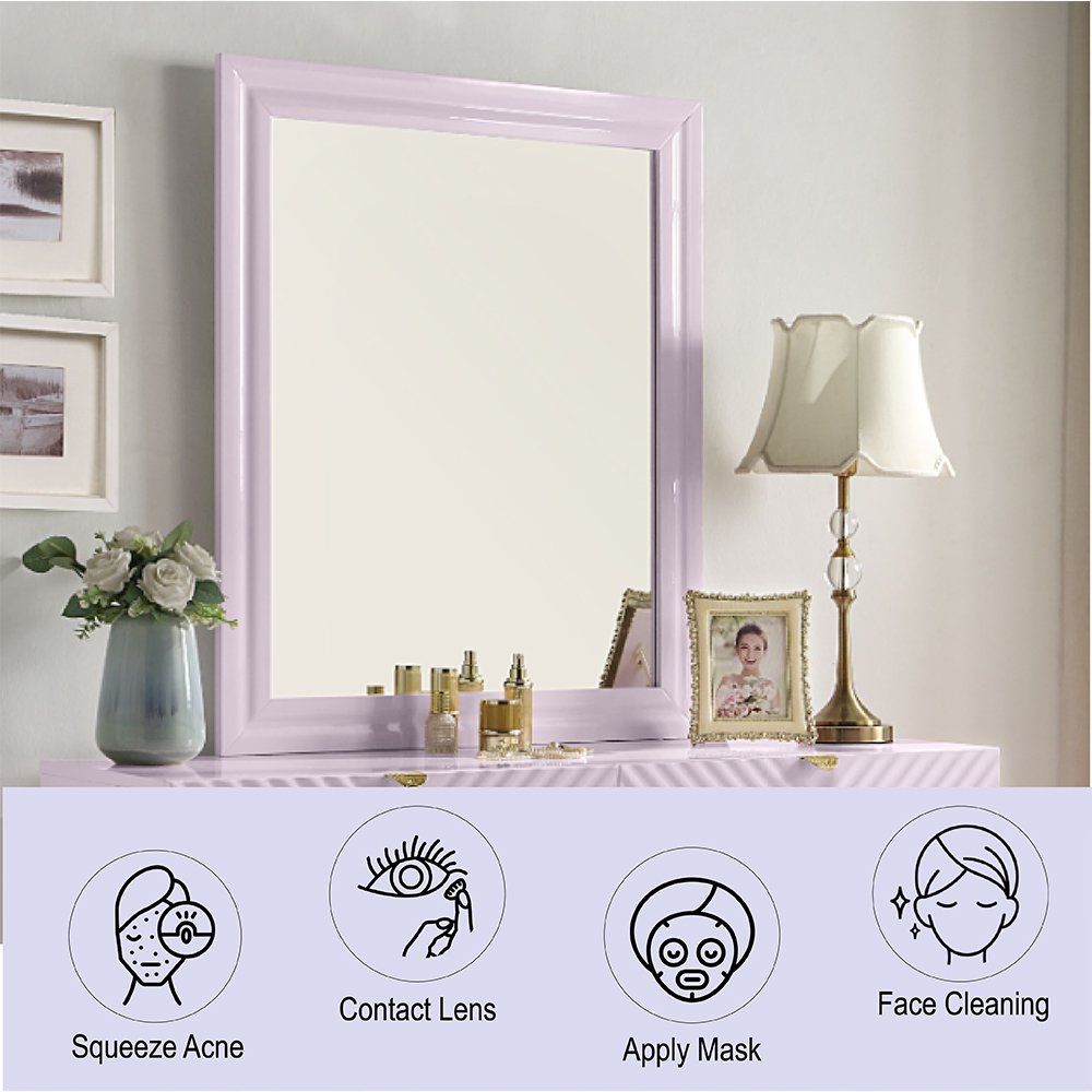 Gaines Mirror Pink High Gloss. Picture 8