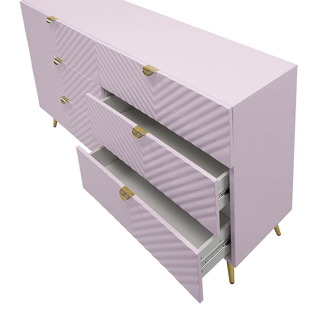 Gaines Dresser Pink High Gloss. Picture 6