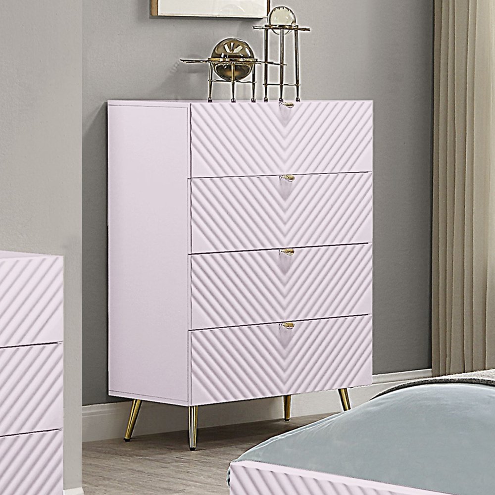 Gaines Chest Pink High Gloss. Picture 1