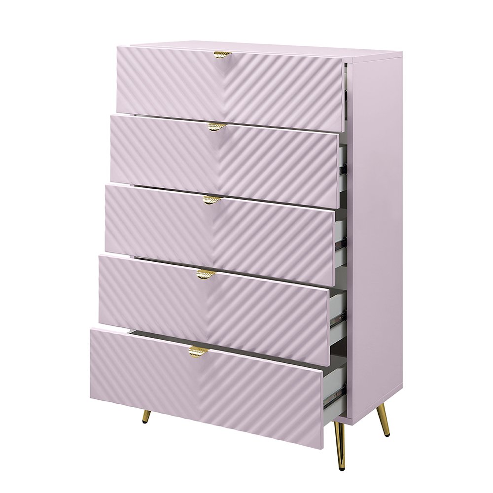 Gaines Chest Pink High Gloss. Picture 4