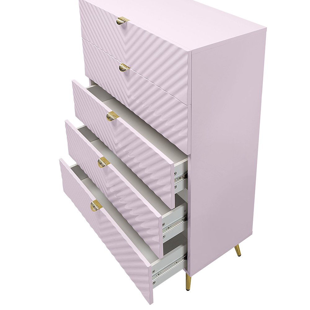 Gaines Chest Pink High Gloss. Picture 6