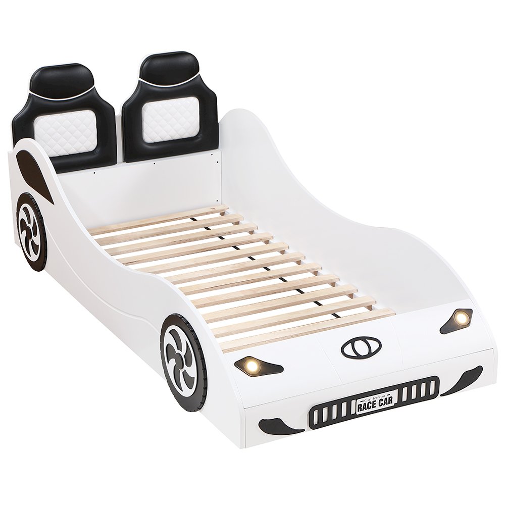 Colen Car Bed (Twin) White. Picture 2