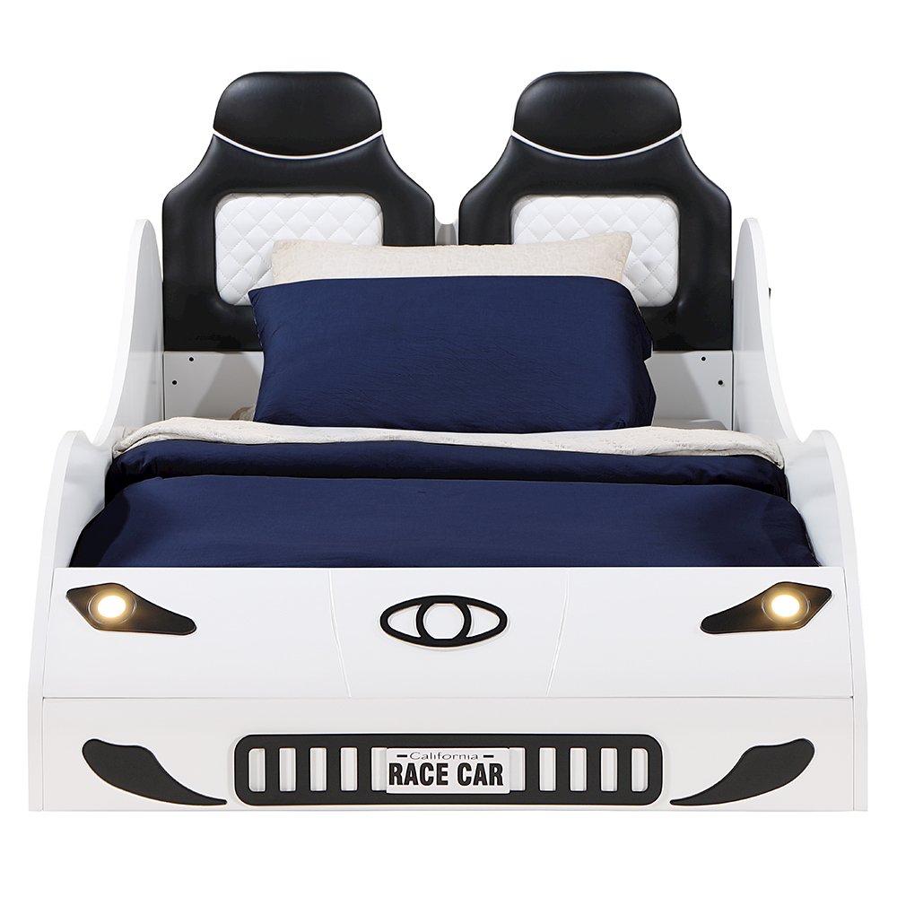 Colen Car Bed (Twin) White. Picture 3
