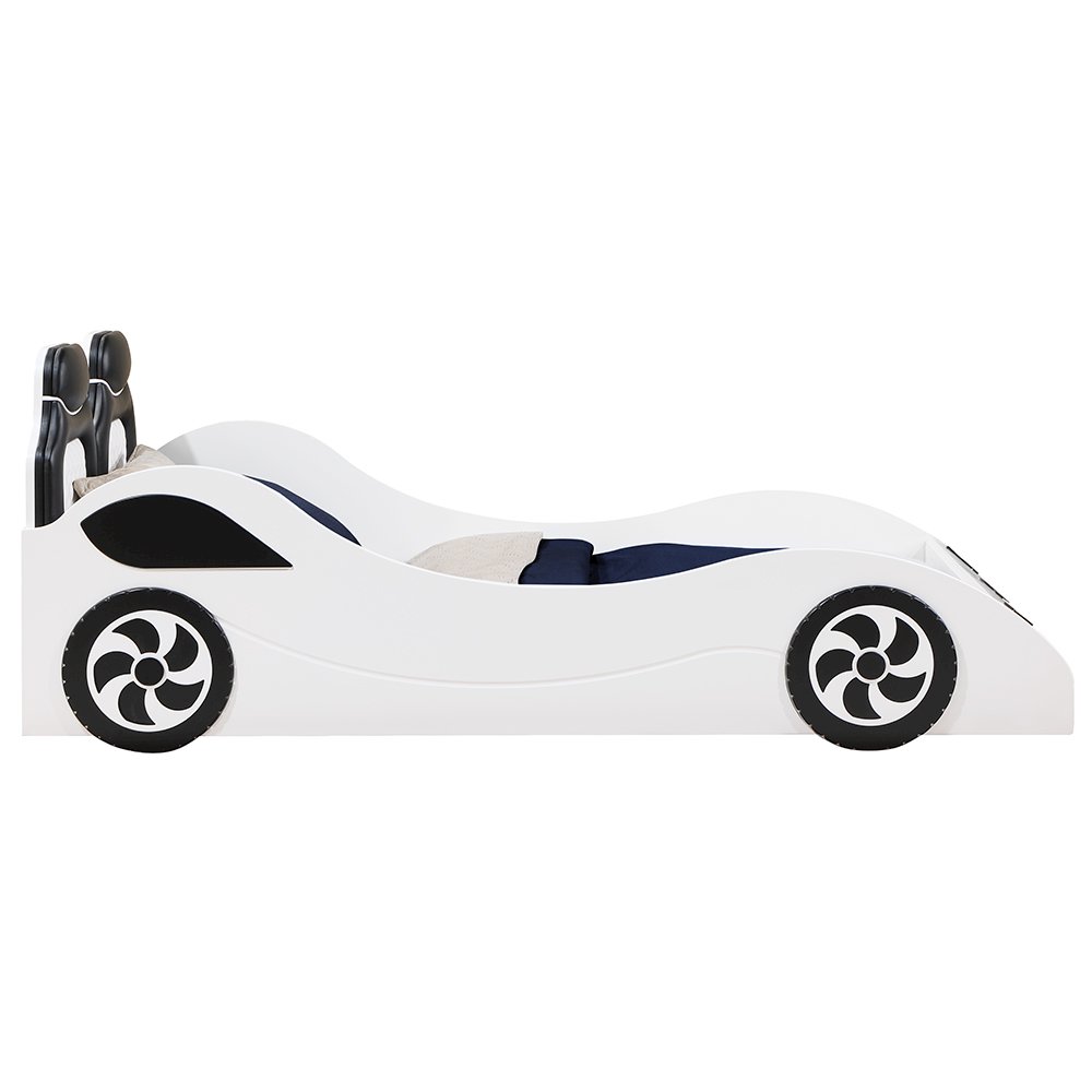Colen Car Bed (Twin) White. Picture 4
