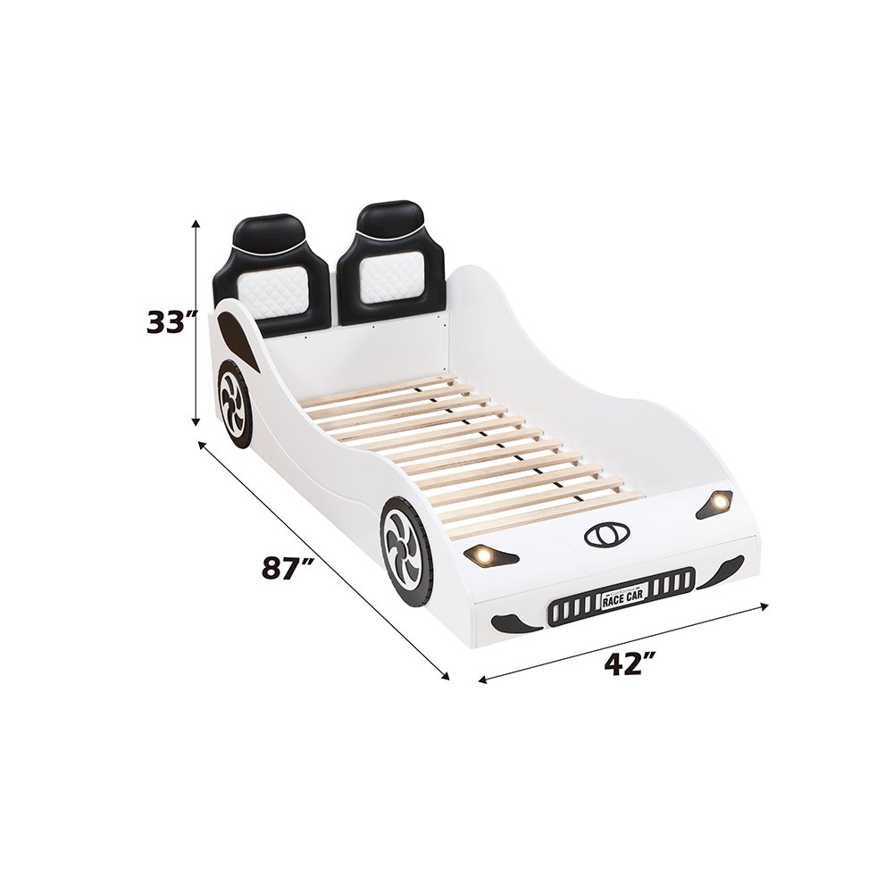 Colen Car Bed (Twin) White. Picture 6