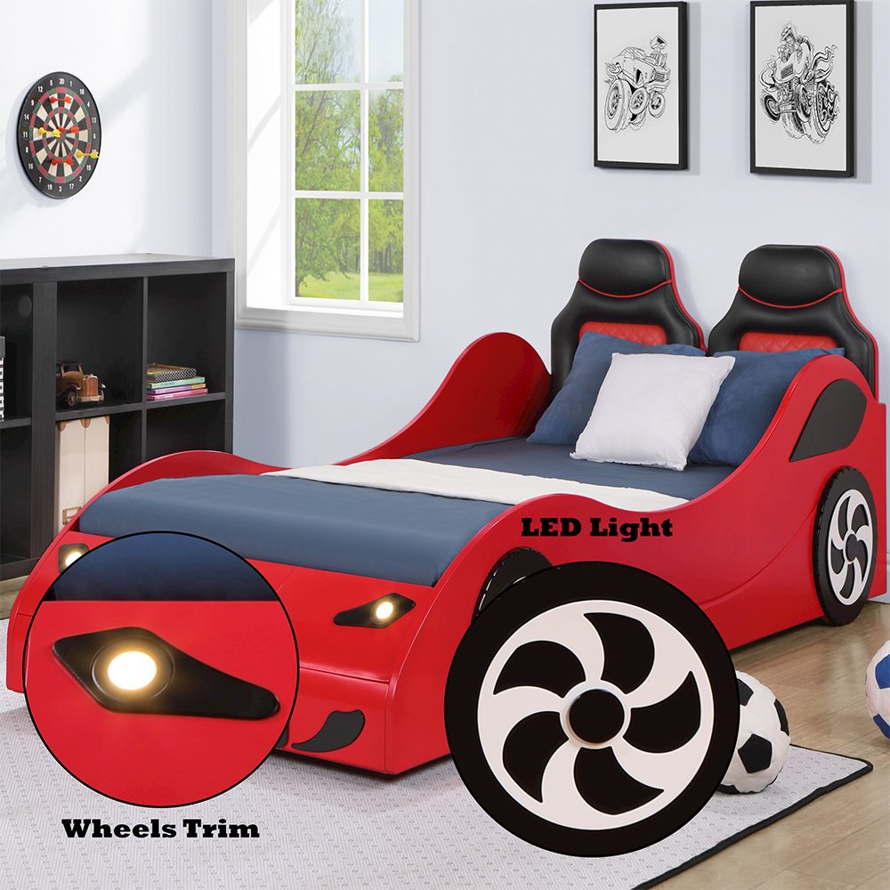 Colen Car Bed (Twin) Red. Picture 7