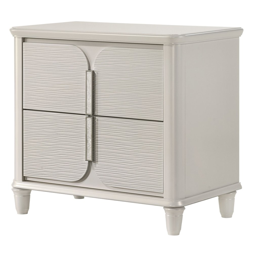 Laveda Nightstand Pearl White. Picture 2