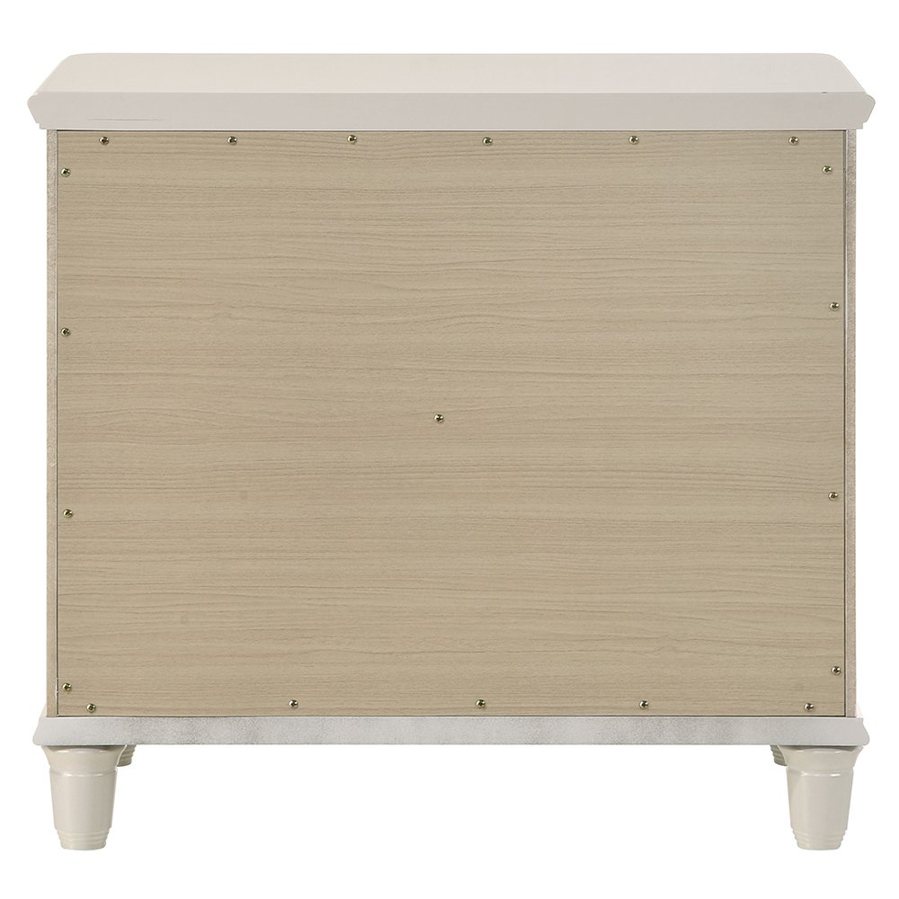 Laveda Nightstand Pearl White. Picture 5