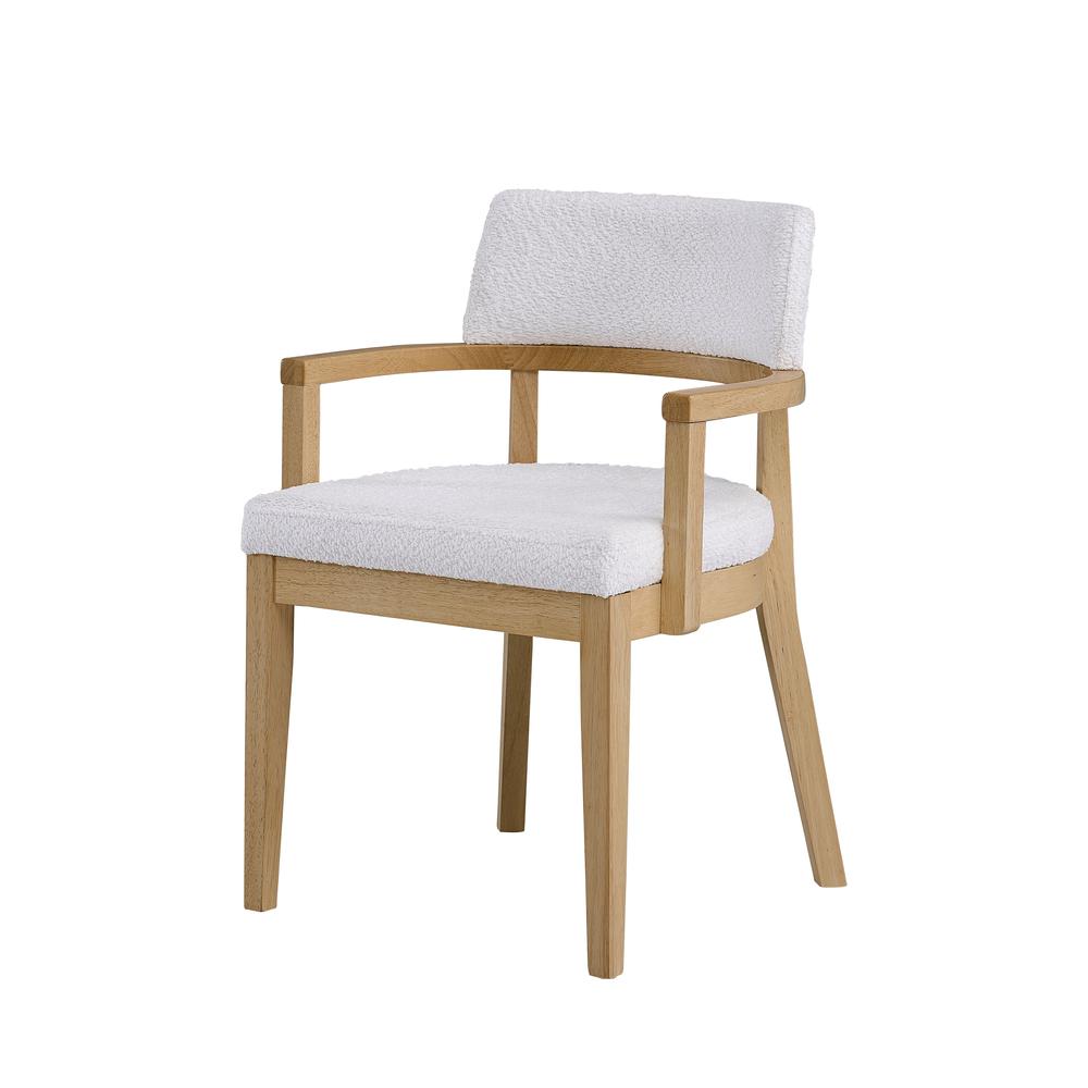 Kasem Side Chair(Set-2), Gorge Fabric & Oak Finish. Picture 1