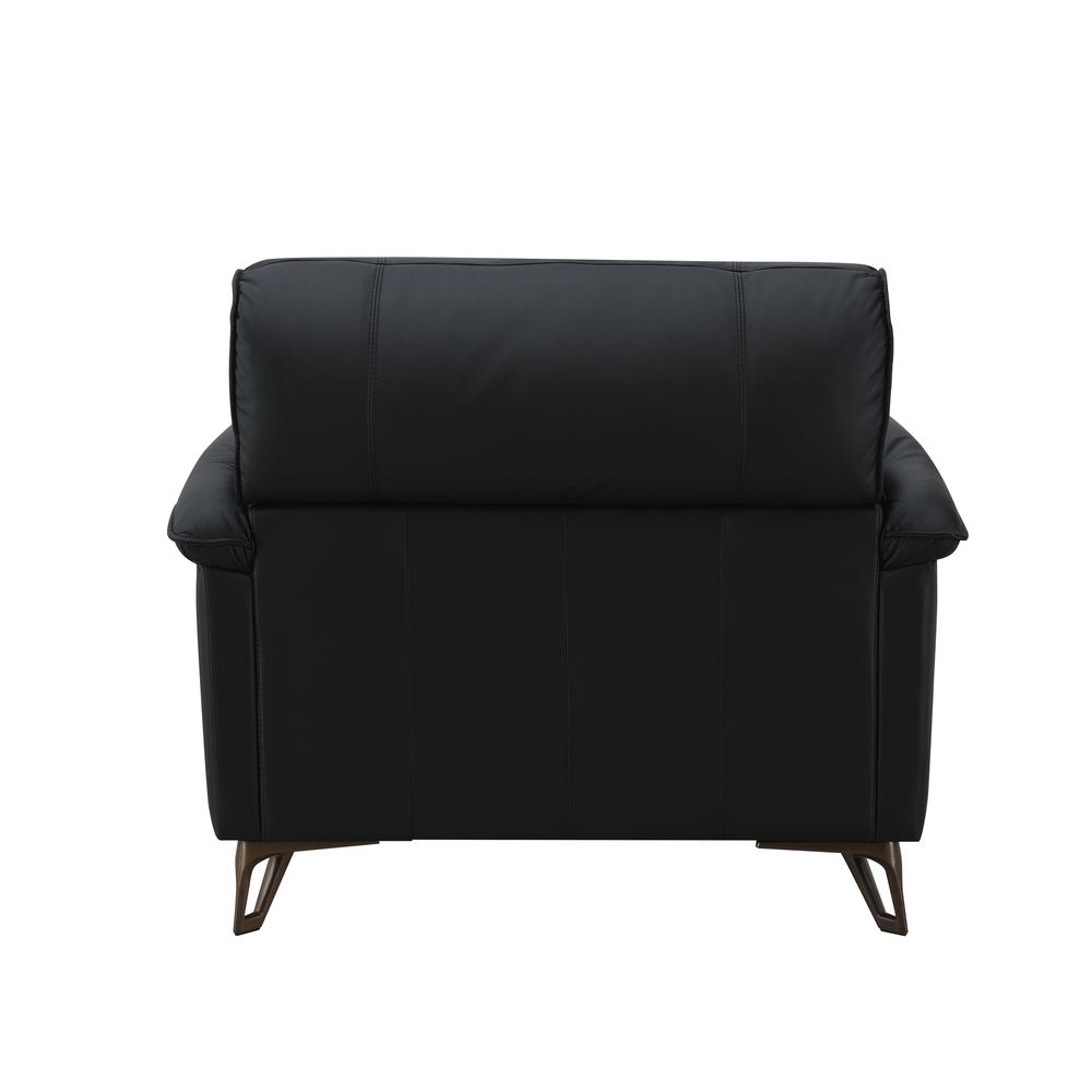 Eilene Chair, Black Top Grain Leather. Picture 4