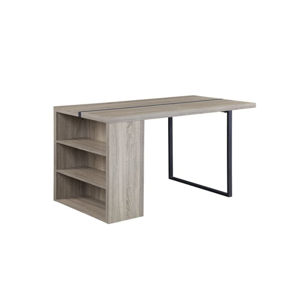 Patwin Dining Table Gray Oak & Black. Picture 2