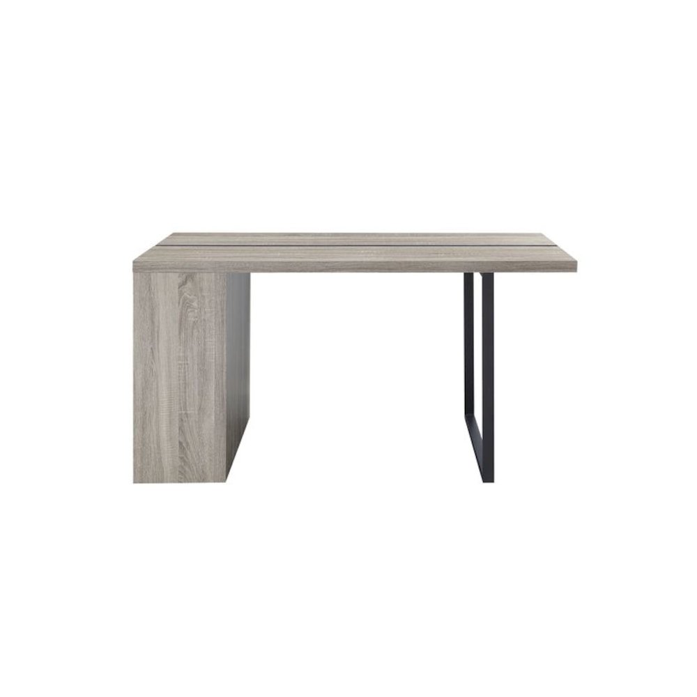 Patwin Dining Table Gray Oak & Black. Picture 3