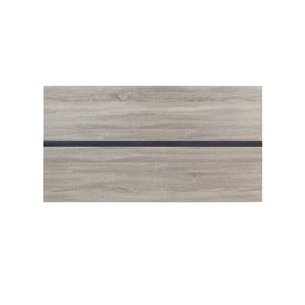 Patwin Dining Table Gray Oak & Black. Picture 4