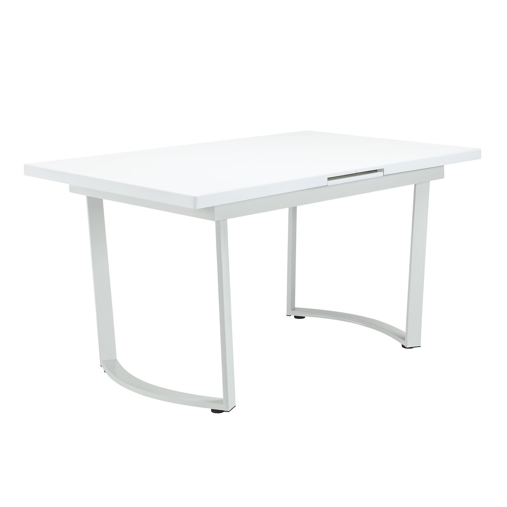 Palton Dining Table High Gloss White. Picture 1