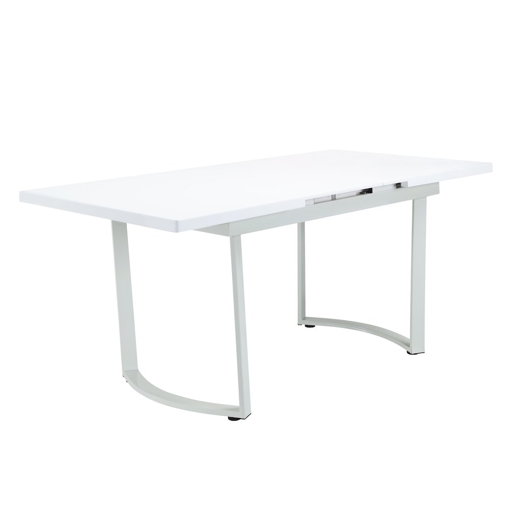 Palton Dining Table High Gloss White. Picture 2