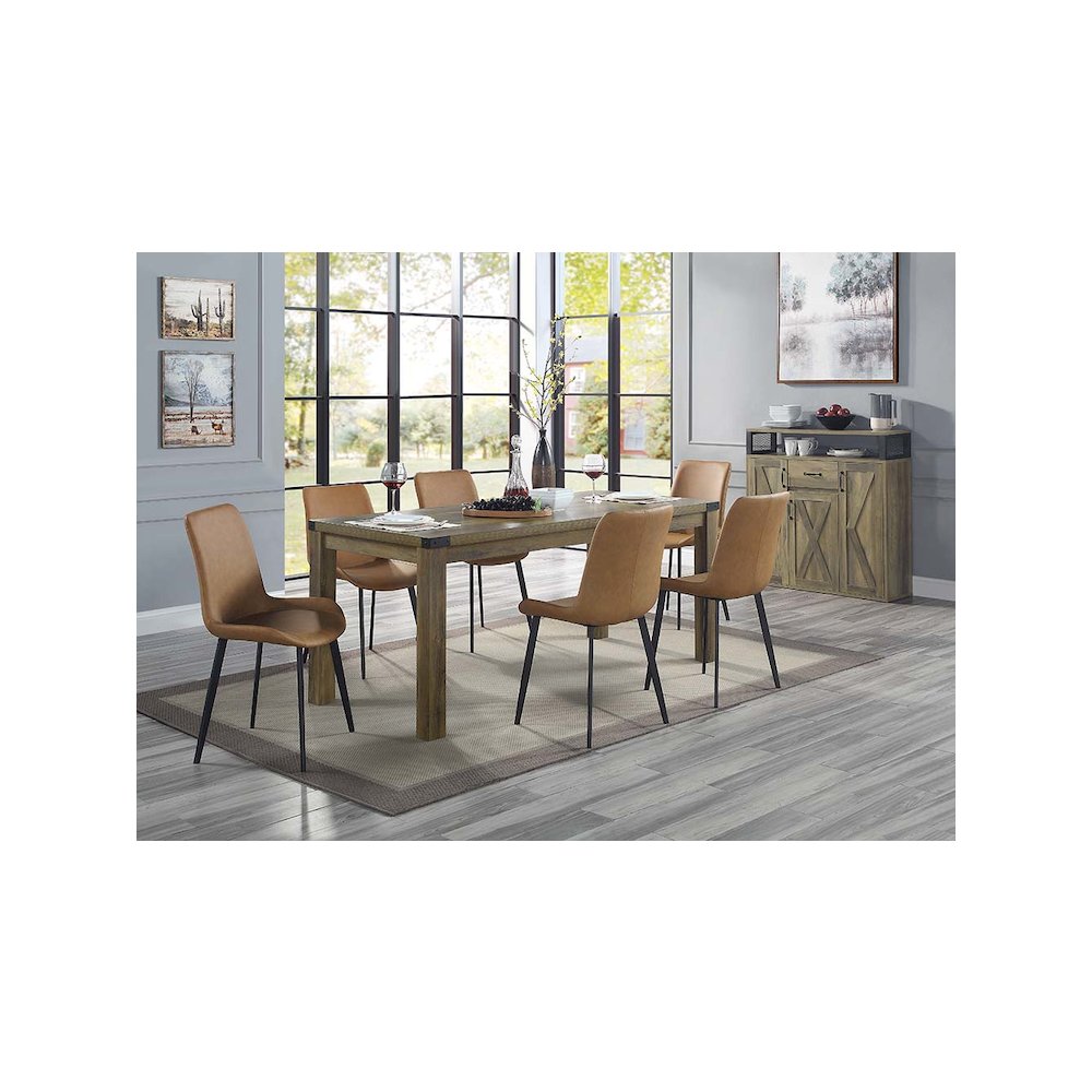 Abiram Server Rustic Oak. Picture 5